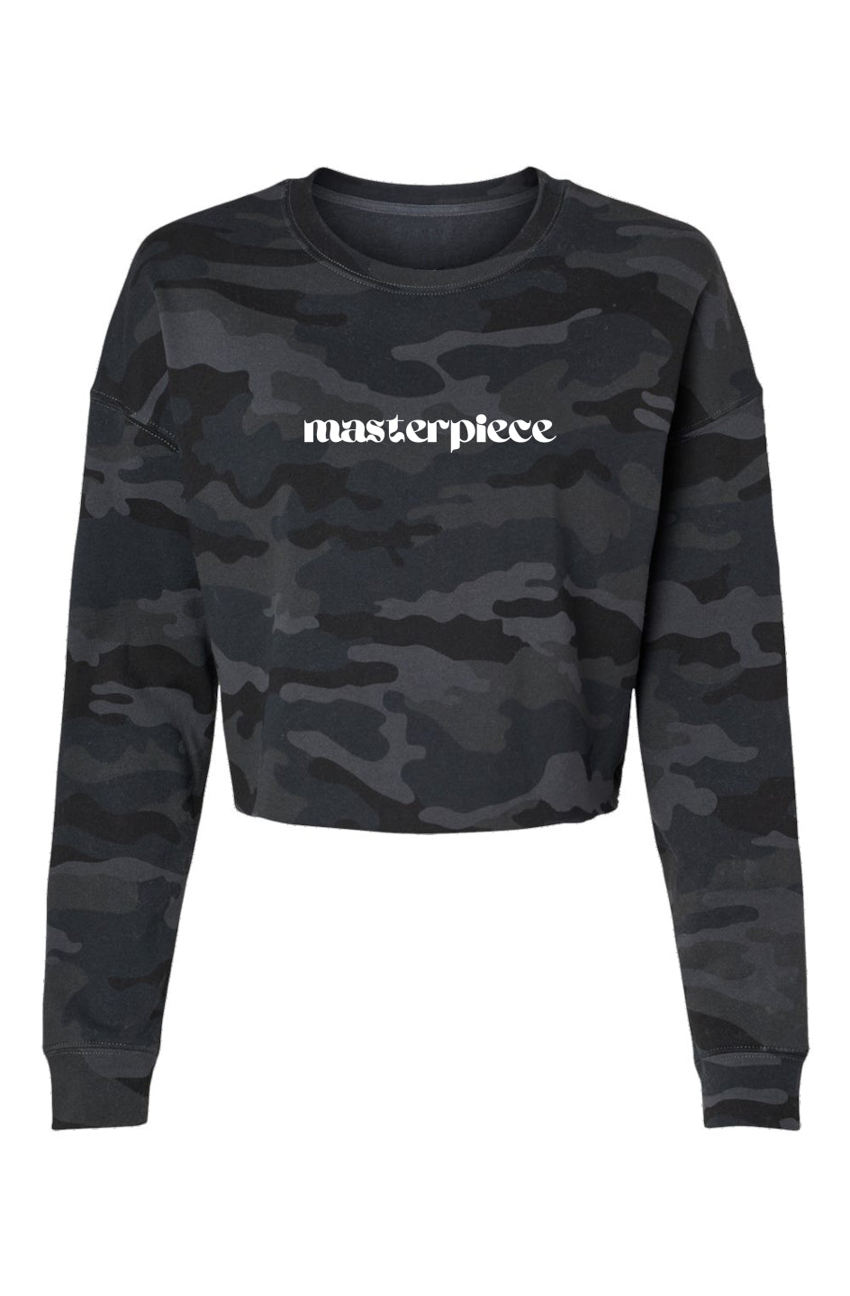 Mastepiece Women's Lightweight Camo Cropped Crew