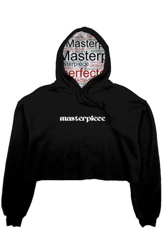 Masterpiece crop fleece hoodie