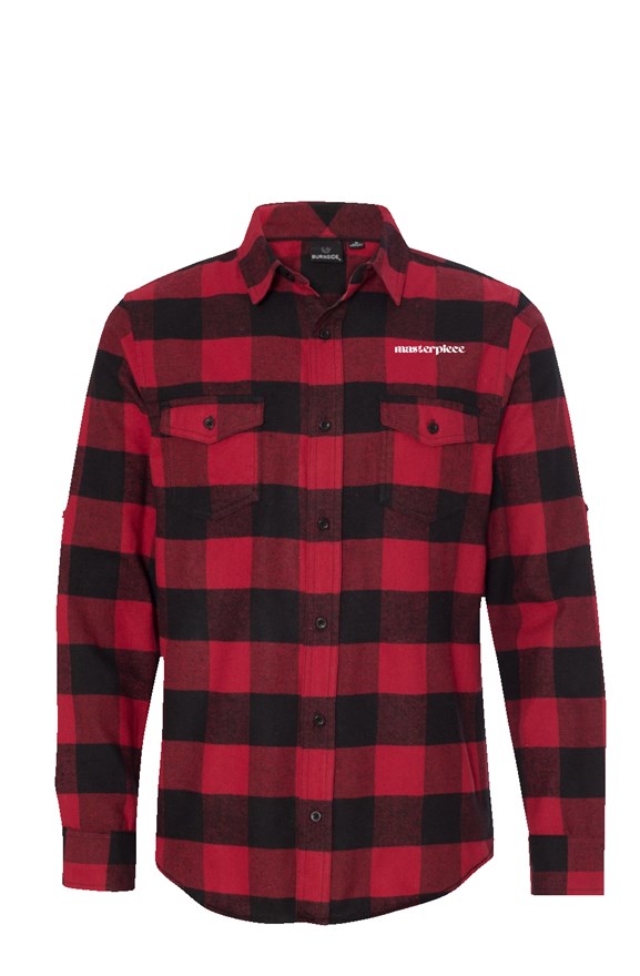 Masterpiece Long Sleeve Flannel Red And Black
