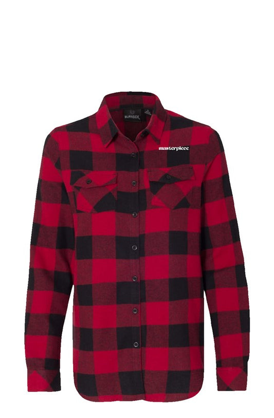 Masterpiece Womens Long Sleeve Red Flannel